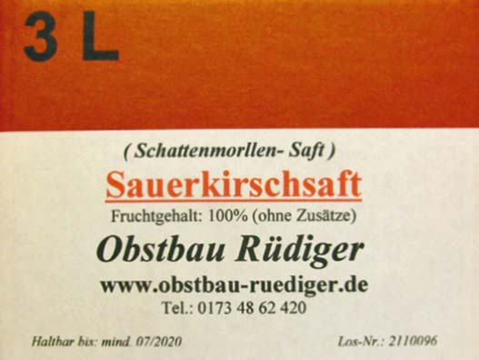 Sauerkirschsaft 100%